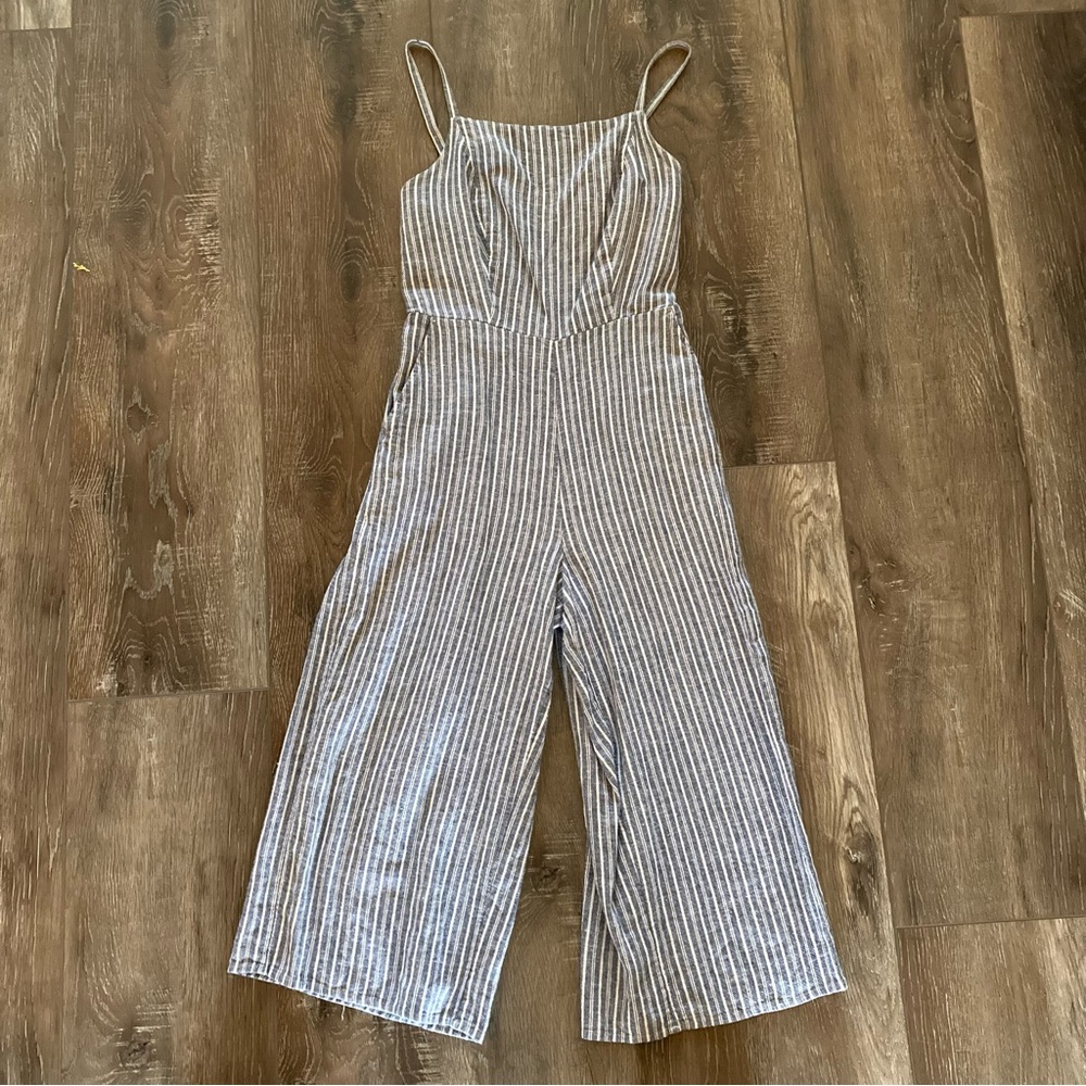 OLD NAVY Linen Blend Jumper Romper Size Small